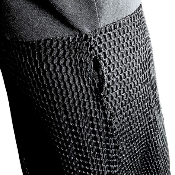 COPY - Whimsigoth midi length netted two layered black dress women's size large - Picture 16 of 16